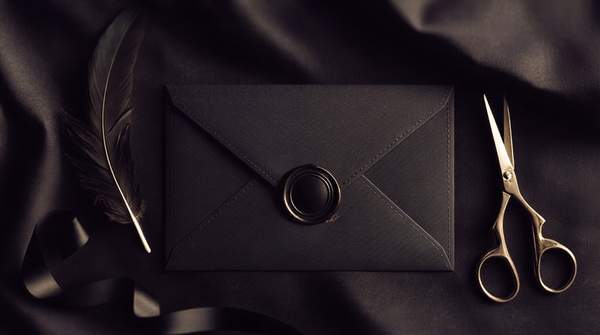 Editorial illustration for From Envelope to Experience: How Couture Invitations Became the Collection's First Clue