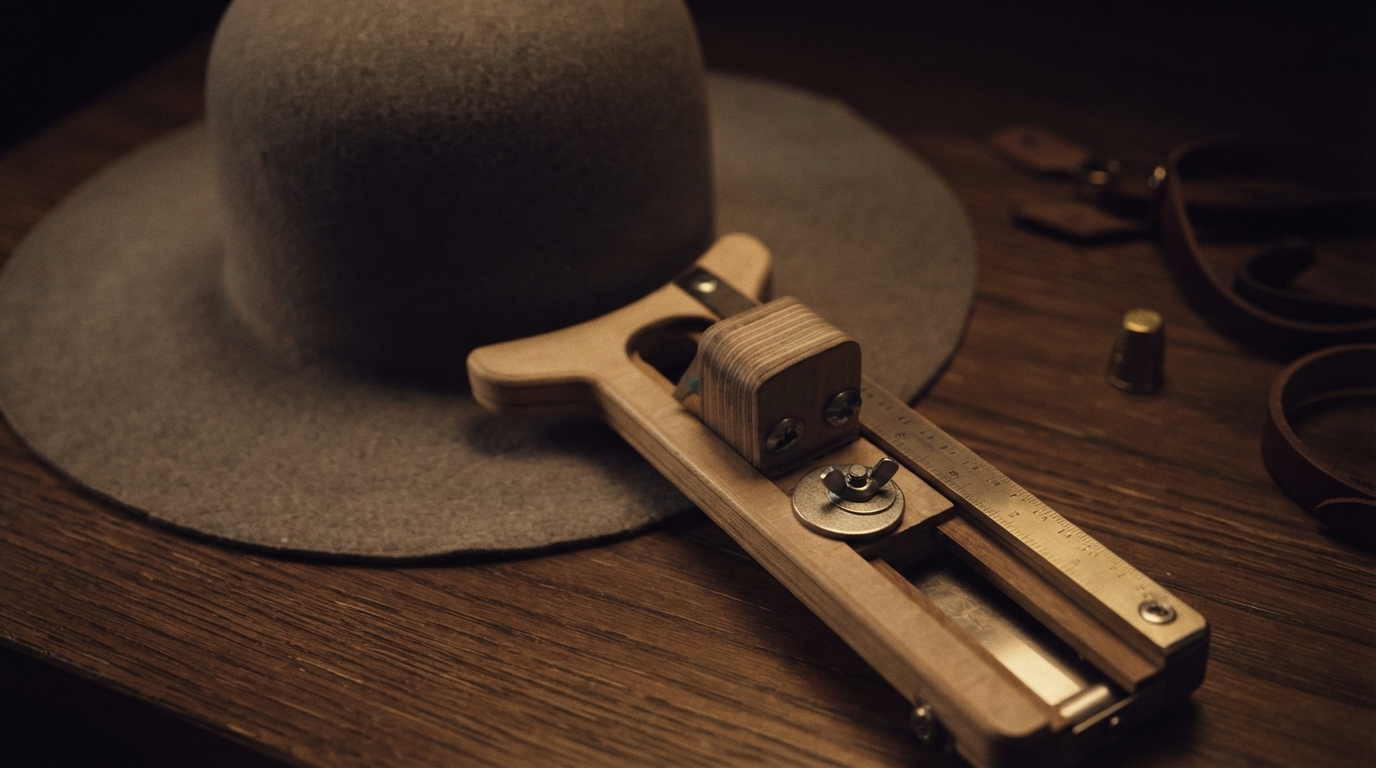 Editorial illustration for How a Bespoke Hat Is Made: From Head Mapping to Hand-Blocked Felt